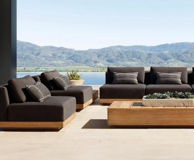 China Outdoor Teak Swivel Chair Garden Sofa for sale