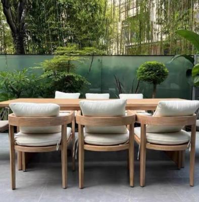 China Nordic Villa al aire libre de madera de teca silla de comedor y mesa en venta