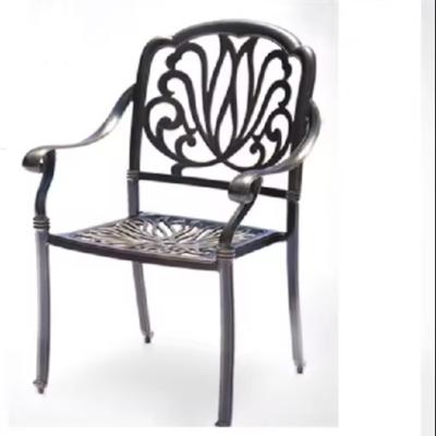 Chine 65*65*90cm Chaises empilées en aluminium moulé pour la salle à manger Restaurant Balcon de jardin extérieur à vendre