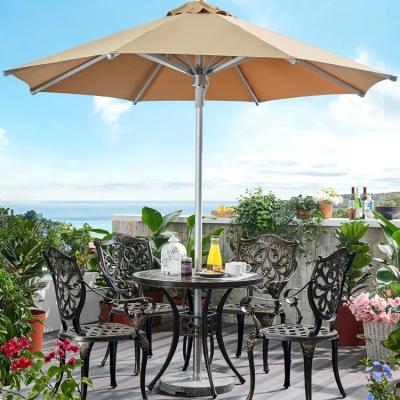 中国 Aluminum Large Garden Patio Umbrella Beach Sun Parosol Pole Stand Umbrella 2.7M 販売のため