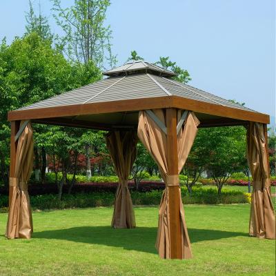 China Canopy de estrutura metálica Gazebo exterior Isolamento térmico resistente ao vento à venda