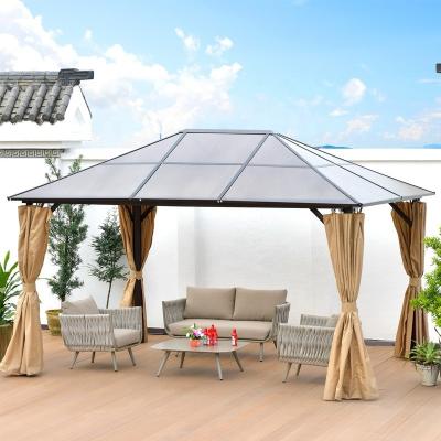 Chine Tente à toit en aluminium pour le patio extérieur Gazebo 3.65*3m Pour la détente à vendre