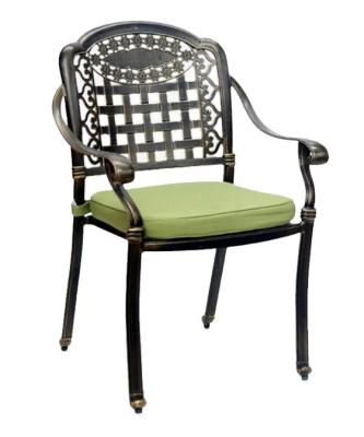 중국 현대 레스토랑 겹쳐질 수 있는 Cast Aluminum Outdoor Dining Chairs 판매용