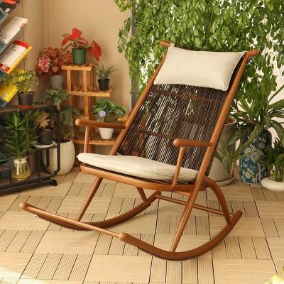 Chine Chaise à bascule en rotin en PE résistant aux rayons UV pour jardin en plein air et loisirs à vendre