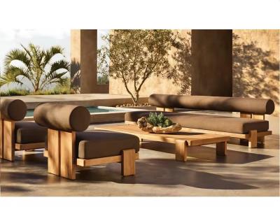 Κίνα Customzie High End Nordic Garden Solid Wood Sofa Set Εξωτερικό Θέμα Τραπέζι προς πώληση