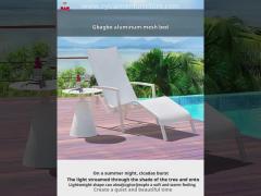 Beach lounge aluminium chair