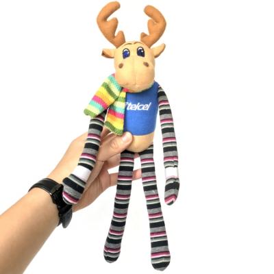 China Cute Stuffed Baby Toy Promotional Christmas Reindeer Plush Stuffed Reindeer Soft Stuffed Reindeer Gift by Cuddly Soft Toy for sale