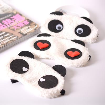 China New Plush Eye Sleep Mask Promotional Fashionable Cartoon Eye Cover Eye Cover Blindfold Mask for sale