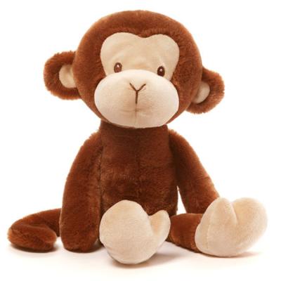 China Gift Monkey Stuffed Plush Soft Fluffy Animal Sitting Custom Toy for sale