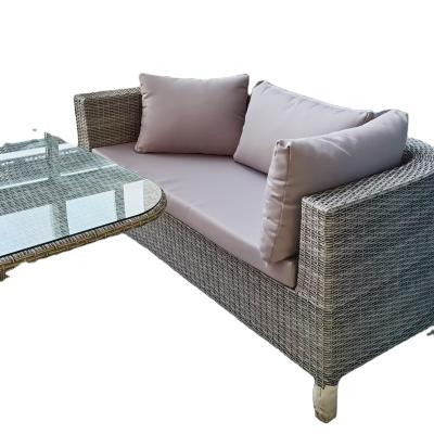 China Modern Simplicity Outdoor Sofa Cover Rattan Furniture Leisure Terrace Sofa Latan Combination for sale