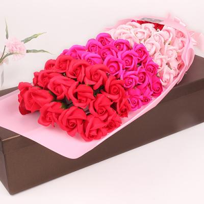 China PE Foam Flower 2021 Reasonable Price Hot Selling Soap Flower Bouquet Box for sale