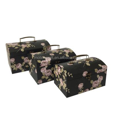 China Other Wholesale Suitcase Flower Packing Box 3boxes/set MOQ 18sets for sale