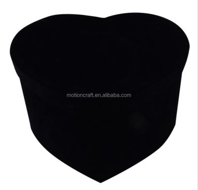 China Other Wholesale Heart Shape Velvet Flower Box for sale