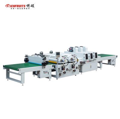 China Furniture making/WPC polishing Richfruits combination wood work machine Automatic panels UV coating machine wood production line factory price Customizable for sale