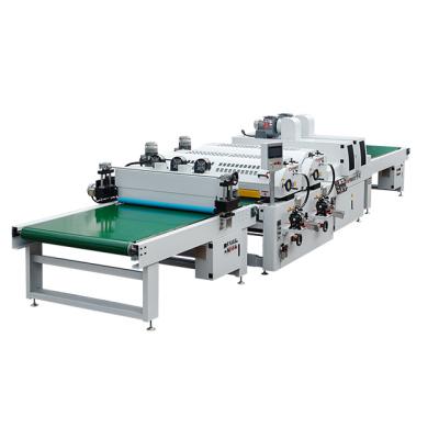 China Furniture making/WPC polishing UV line UV line Wood floor UV coating wood floor paint roller Richfruits automatic board line for sale