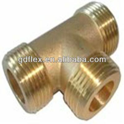 China Brass Tee DN12 Solar Hose Fittings 1/2