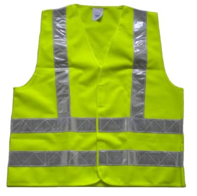 China PVC Construction Safety Vest Fabric Fraud Price High Visibility Knitting Reflective Tape for sale