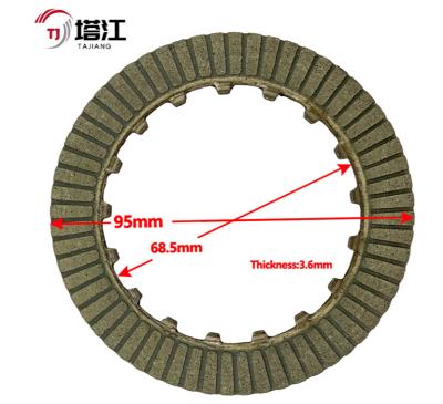 China 130 mm schwarze Stahlmotorradkupplungskits mit 6 Platten für die universelle Anpassung zu verkaufen