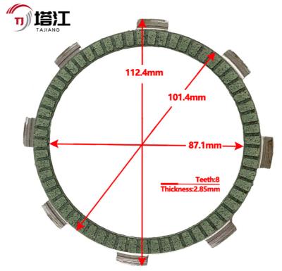 China Kit de embrague de motocicleta de acero negro de 8 mm Diámetro de 130 mm para una transmisión suave en venta