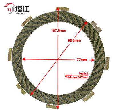 중국 스틸 블랙 모터사이클 클러치 키트 110mm 내부 지름 판매용