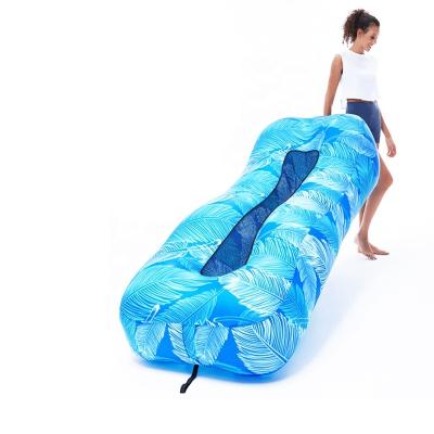 China Envelope Type 2022 Wholesale New Design Waterproof Portable Air Inflatable Sofa Camping Sleeping Bag For Indoor Outdoor for sale