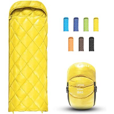 China Autumn Lightweight Goose Down Sleeping Bag Spring Camping Ultralight Waterproof Rise Sleeping Envelope Type Sleeping Bag for sale