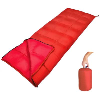 China Custom Outdoor Warm Adult Ultra Light Cotton Type Envelope Spring And Autumn Sleeping Nap Bag Thick Camping Sleeping Bag for sale