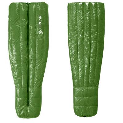 China 2022 Envelope Type Waterproof Ultralight Backpacking Outdoor Down Camping Quilt Filled Mummy Sleeping Bag for sale