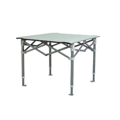 China APT003 Factory Wholesale Price Rectangular Ultralight Aluminum Foldable Camping Lifting Square Table for sale