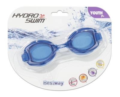 China Bestway 21048 Glass Silicone Swimming Goggles Professional Swimming Anti-fog Diving Gears for sale