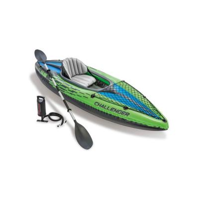 China Intex 68305 Good Selling Set Caiaques PVC Outdoor Popular Green Easy Inflatable Kayak Inflatable Boat for sale