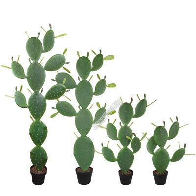 China Large Bonsai Outdoor Flower Spike Fake Plant Artificial Cactus For Pot Decoration for sale