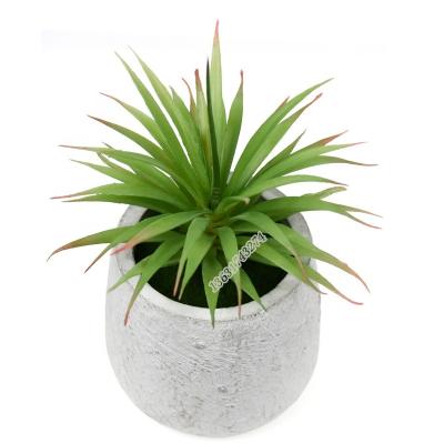 China Factory Price Minimalist High Quality Fake Succulent Plant Agave Artificial Grass For Pot Decoracion for sale