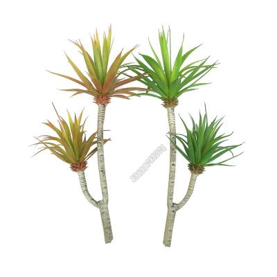 China New Style Desktop High Quality Plastic Fake Grass Plant Artificial Agave For Decoration for sale