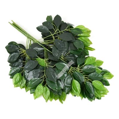 China Real Touch / Factory Price Realistic Hot Sale PVC Leaves Realistic Fake Plant Orange Artificial Leaf For Decoration for sale