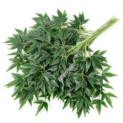 China Real Touch Real Touch Artificial Bamboo/Factory Price Realistic PVC Flower Leaves Nandina Fake Factory For Decoration for sale