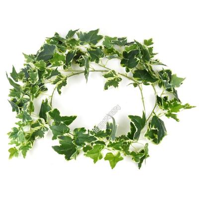 China With Hot Selling Iron Wire Real Touch Edge White Flower Vine Artificial Ivy Vines For Decoration for sale