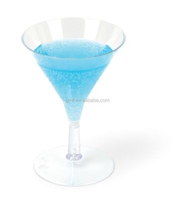 China PS Color 2oz Mini Cocktail Glass Cup Home Disposable Plastic Crystal Glassware for sale