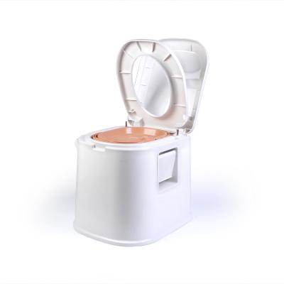 China Automatic Operation Waterless China 7L Plastic Square Portable Composting Toilet For Outdoor for sale