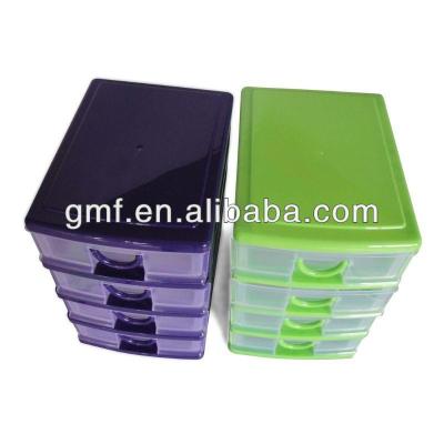 China 2/3/4/5 sustainable plastic drawer tower storage box  Square Plastic, PP for sale