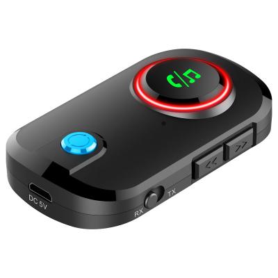 China Play Bluetooth OEM/ODM Music and Audio 2 in 1 Audio Transmitter and Receiver with LED Status for sale