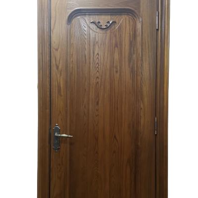 China Modern White Primed Wood Door With Flush Line Style Groove Design For Interior Wood Door for sale