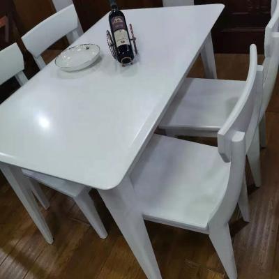 China Birch Adjustable Finger Table (Other) Solid Wood Table Top Common Wood Dining Table Table for sale