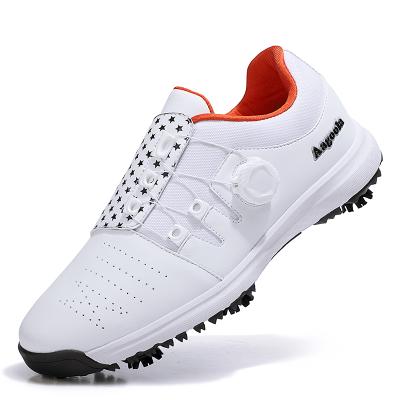 China Wholesale Fashion High End Men's Golf Shoes High Quality Microfiber Upper Outdoor Sport Waterproof Shoes Professional Training Shoes for sale