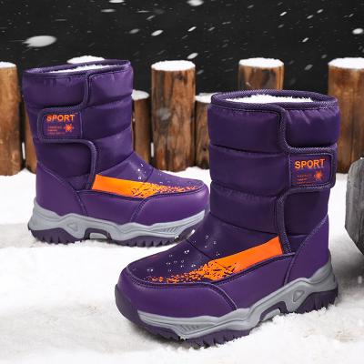 China Fashion trend children's waterproof snow boots plus velvet warm non-slip boots wholesale children's boots for sale