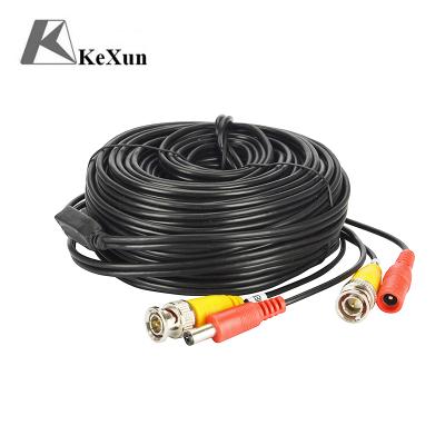 China Monitor 5M 10m 20M 30M 50M 100M Analog Surveillance Camera System Signal Output Cables BNC+DC CCTV Video Camera Cable And Power Cable for sale