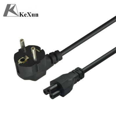 China Home Appliance Factory European Power Cord EU IEC C5 Connector Power Cord For Computer for sale