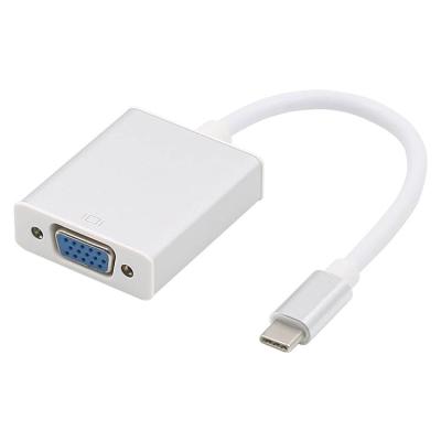 China COMPUTER Type C to VGA Adapter USB C Male to VGA Adapter USB-C Female Video Hub 1080P Converter Cable for sale