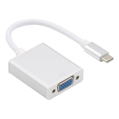 China Hot Selling COMPUTER Support 1080P USB 3 Type C to VGA Adapter Converter Cable HDTV USB C Cable for sale