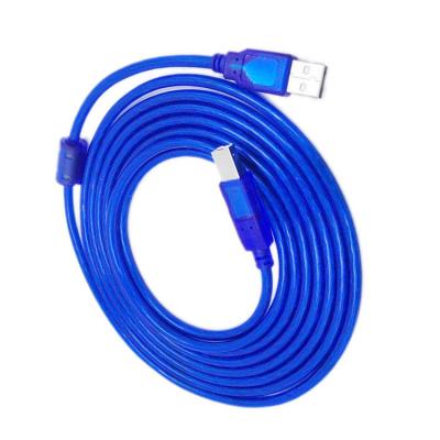 China Transparent Blue USB COMPUTER A to Printer Compatible High Speed ​​B Scanner Cord Printer Cable USB 2.0 Cable for sale